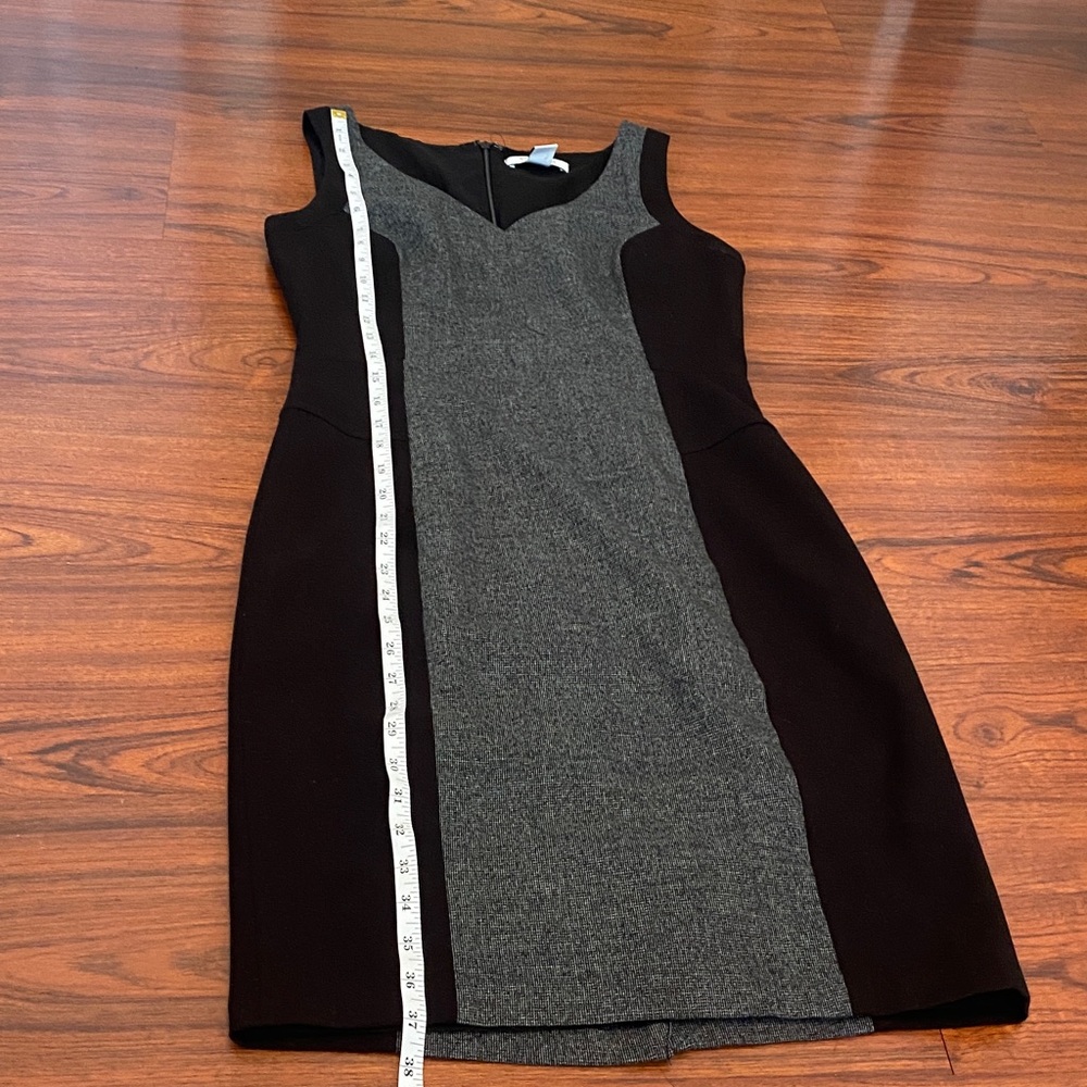 White House Black Market Colorblock Sheath Dress Size 2 Gray & Black Dress - Picture 8 of 10
